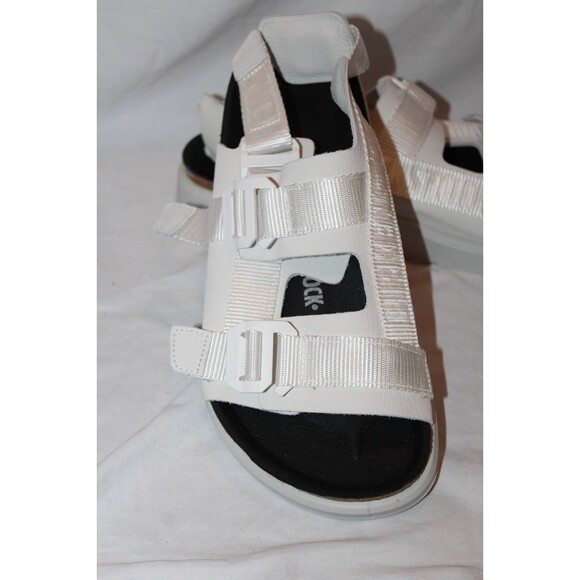 Birkenstock Shinjuku Leather Textile Men\'s Sandals NEW $230 WHITE EU 45 REGULAR main image 4
